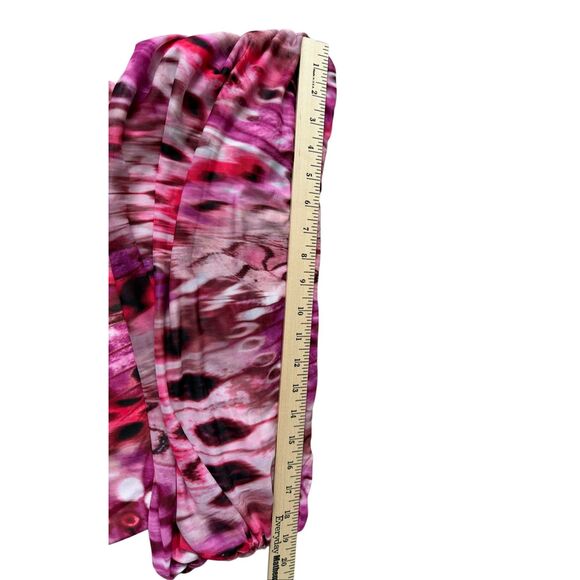 NEW Anthropologie AFRM Zamora Off The Shoulder Mesh MIDI Dress XL Berry Butterfl - Picture 8 of 10